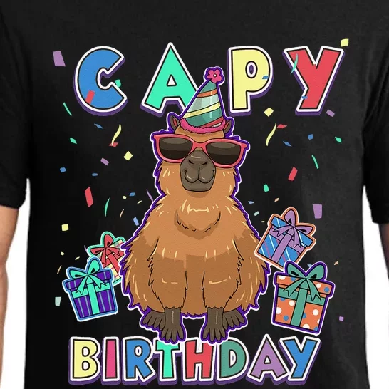 capybara gifts capy birthday happy birthday capybara Pajama Set