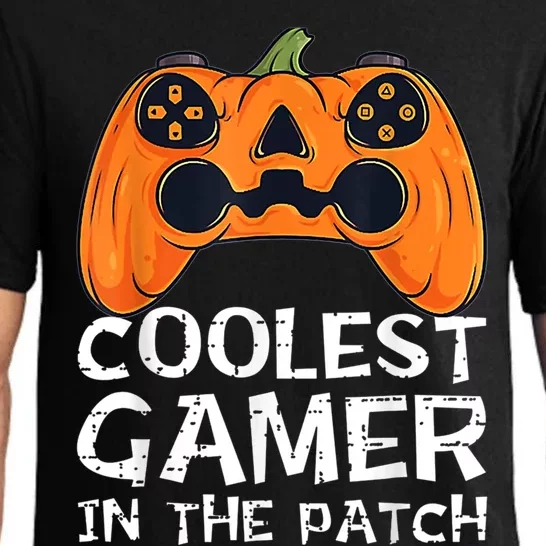 Coolest Gamer Controller Pumpkin Halloween Vibe Costume Gift Pajama Set