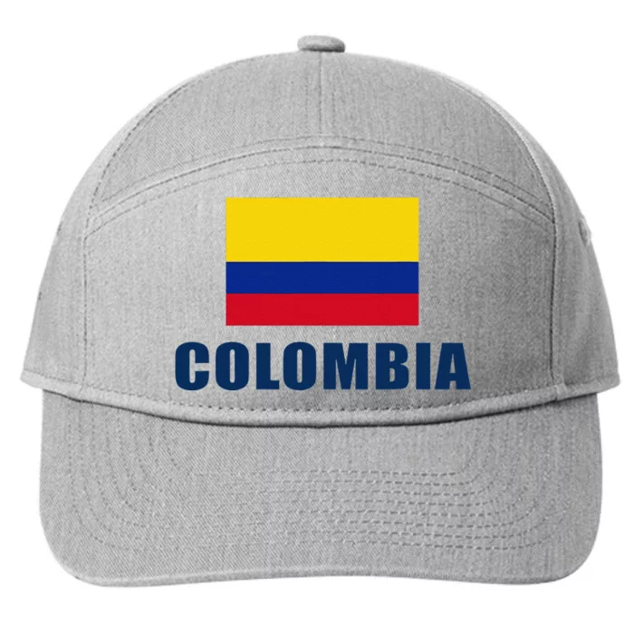 Colombia Gift Columbian Flag Pride Gift 7-Panel Snapback Hat