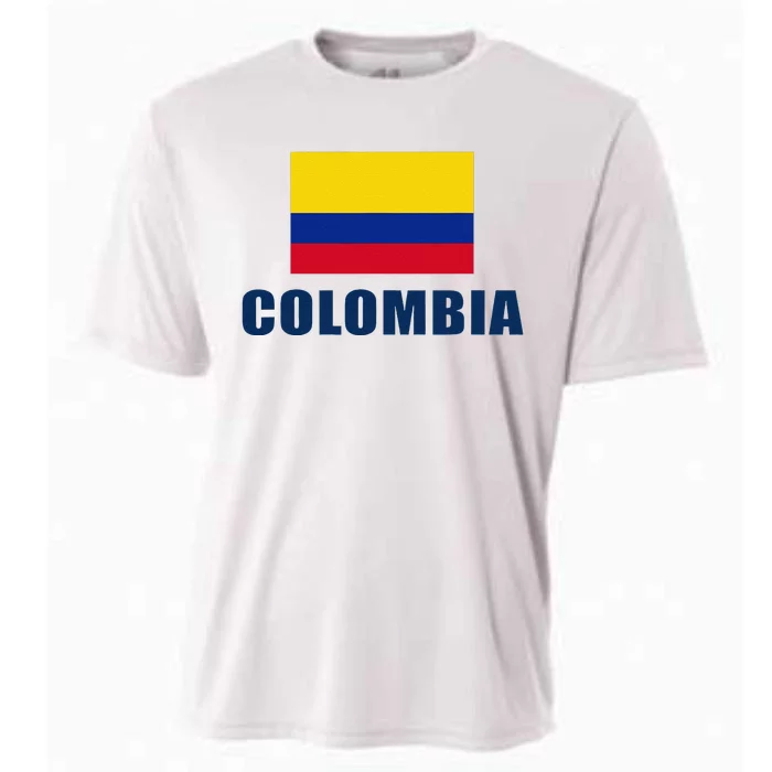 Colombia Gift Columbian Flag Pride Gift Cooling Performance Crew T-Shirt