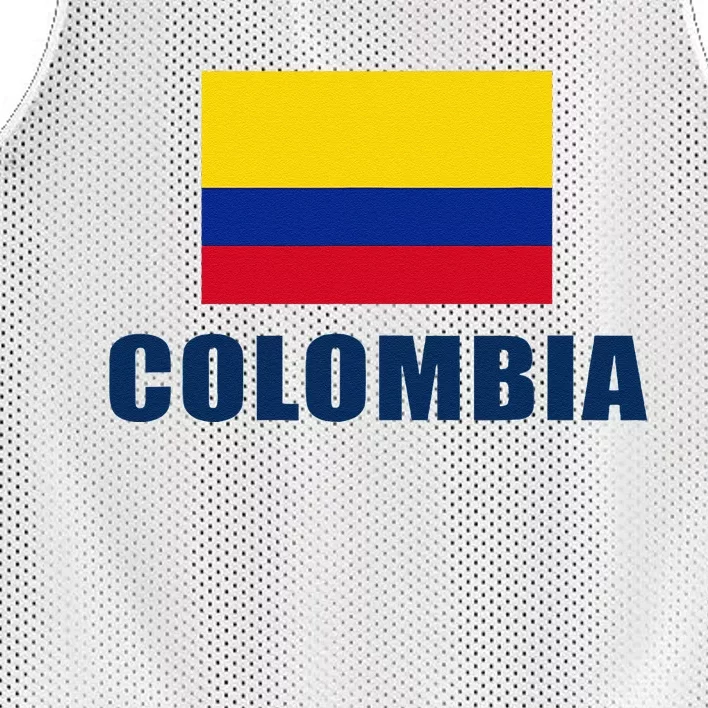 Colombia Gift Columbian Flag Pride Gift Mesh Reversible Basketball Jersey Tank