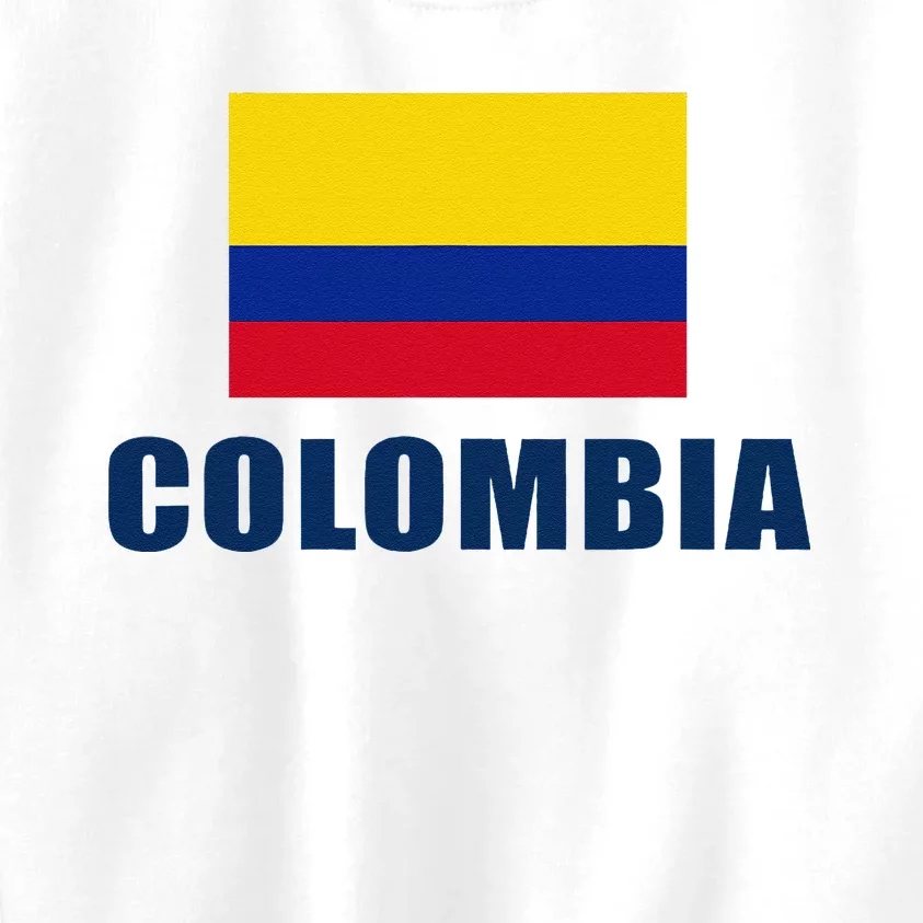 Colombia Gift Columbian Flag Pride Gift Kids Sweatshirt