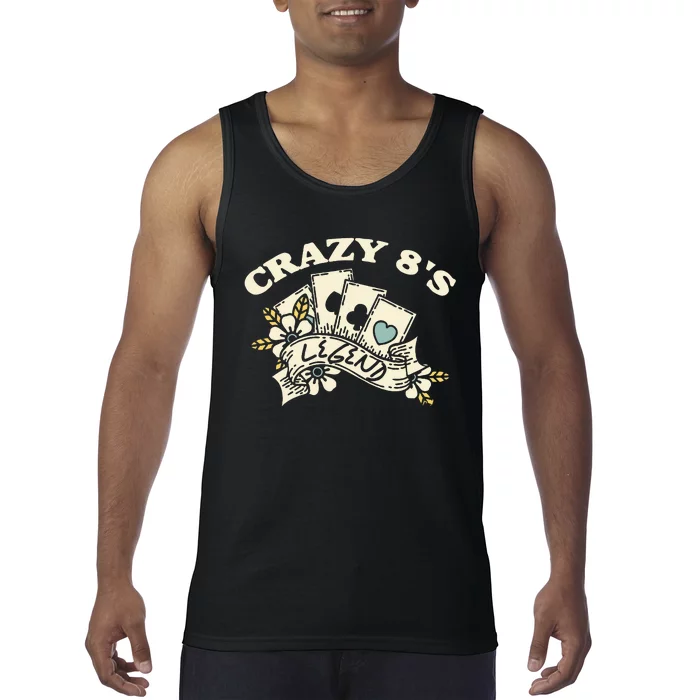 Card Games Crazy Eights Legend Tank Top