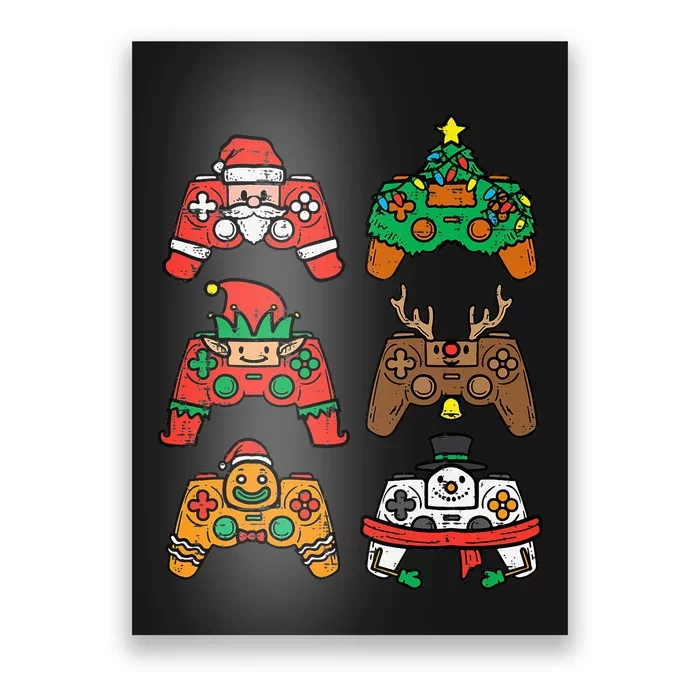 Christmas Gamer Controller Xmas Gaming Poster