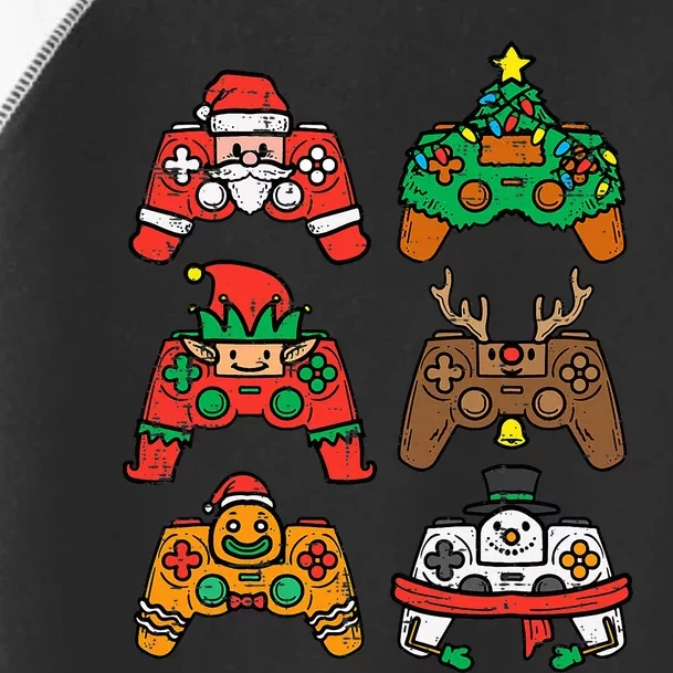 Christmas Gamer Controller Xmas Gaming Toddler Fine Jersey T-Shirt