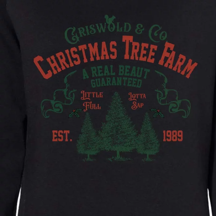 Cool Griswold Christmas Tree Farm Womens California Wash Sweatshirt