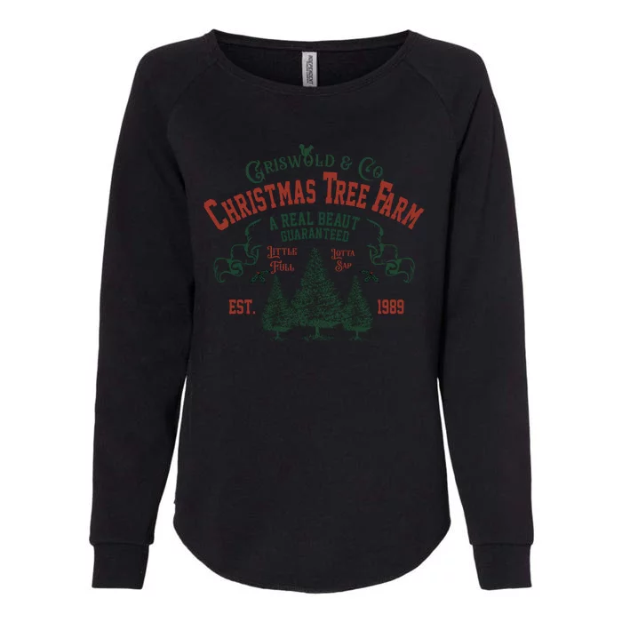 Cool Griswold Christmas Tree Farm Womens California Wash Sweatshirt