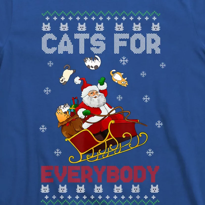 Christmassantacatsforeverybody Gift T-Shirt