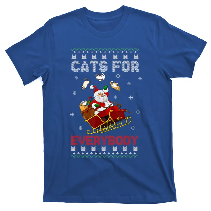 Christmassantacatsforeverybody Gift T-Shirt