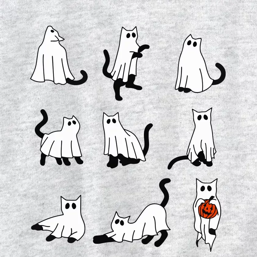 Cute Ghost Cat Funny Halloween Outfit Costumes Kids Sweatshirt