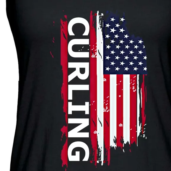 Curling Gift Ladies Essential Flowy Tank