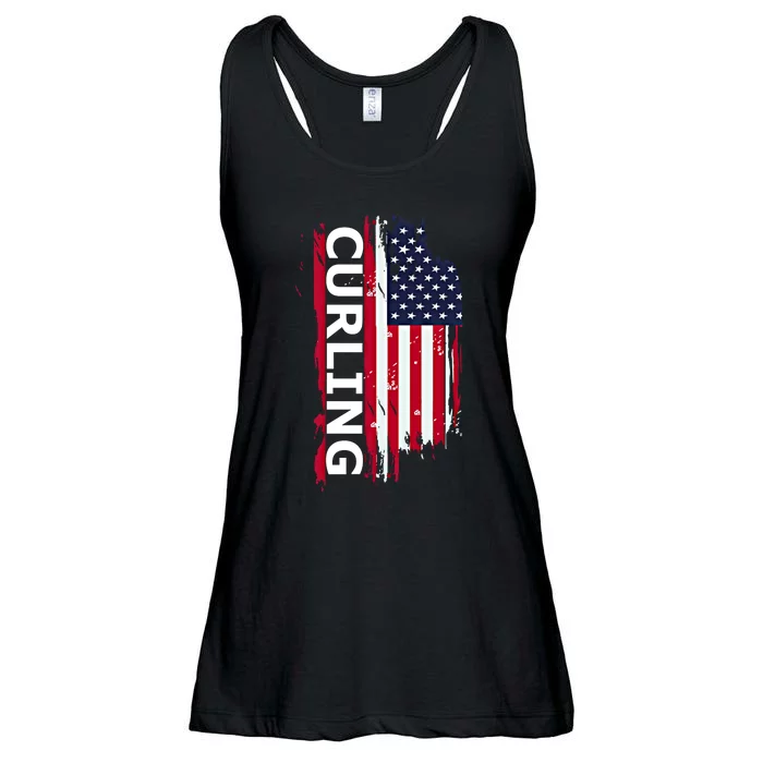 Curling Gift Ladies Essential Flowy Tank