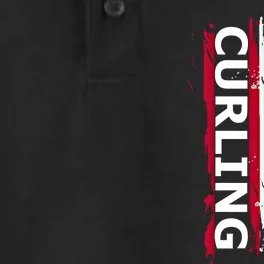 Curling Gift Dry Zone Grid Performance Polo