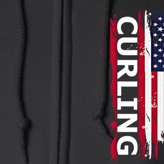 Curling Gift Full Zip Hoodie