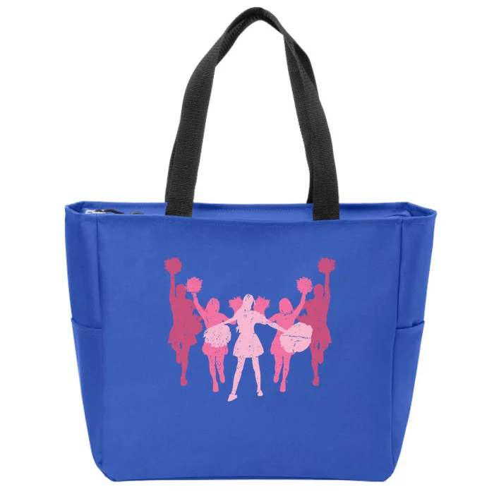 Cheerleader Girls Cheer Team Cheer Practice Cheerleading Cute Gift Zip Tote Bag