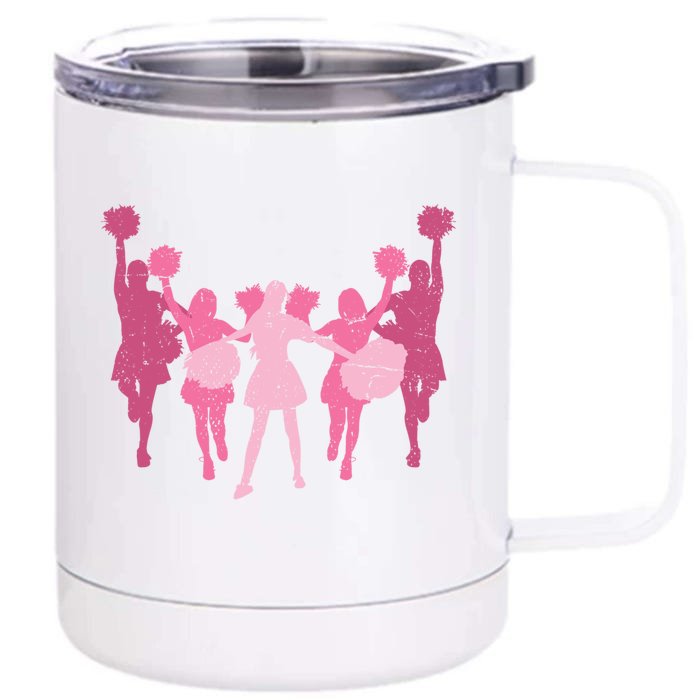 Cheerleader Girls Cheer Team Cheer Practice Cheerleading Cute Gift Front & Back 12oz Stainless Steel Tumbler Cup