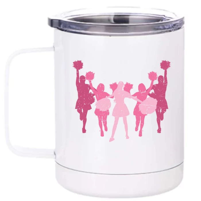 Cheerleader Girls Cheer Team Cheer Practice Cheerleading Cute Gift Front & Back 12oz Stainless Steel Tumbler Cup