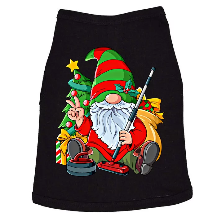 Christmas Gnome Curling Great Gift Doggie Tank