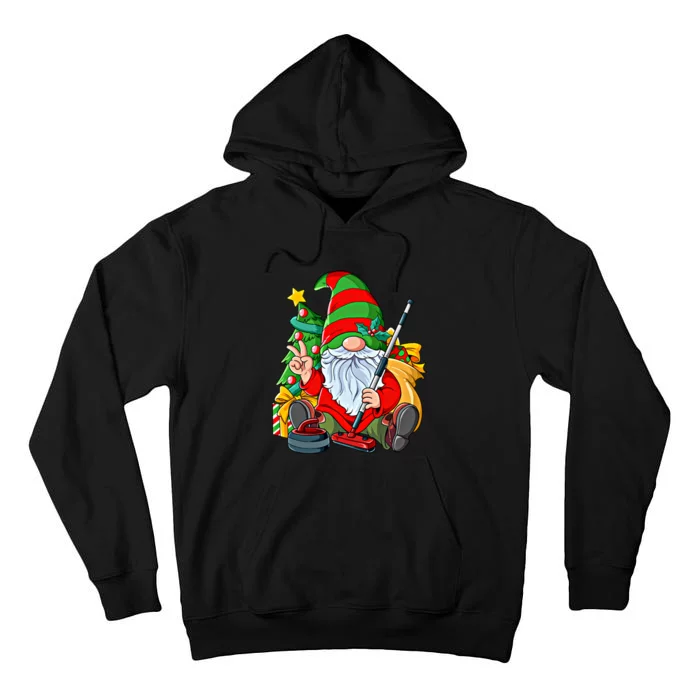 Christmas Gnome Curling Great Gift Tall Hoodie