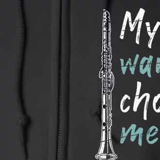 Clarinetist Gift Classical Music Clarinet Full Zip Hoodie