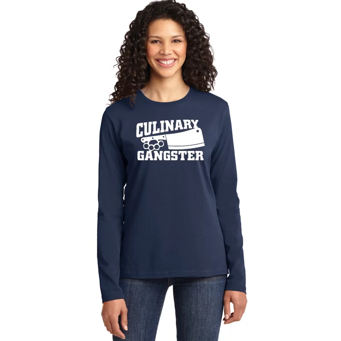 Culinary Gangster Ladies Long Sleeve Shirt