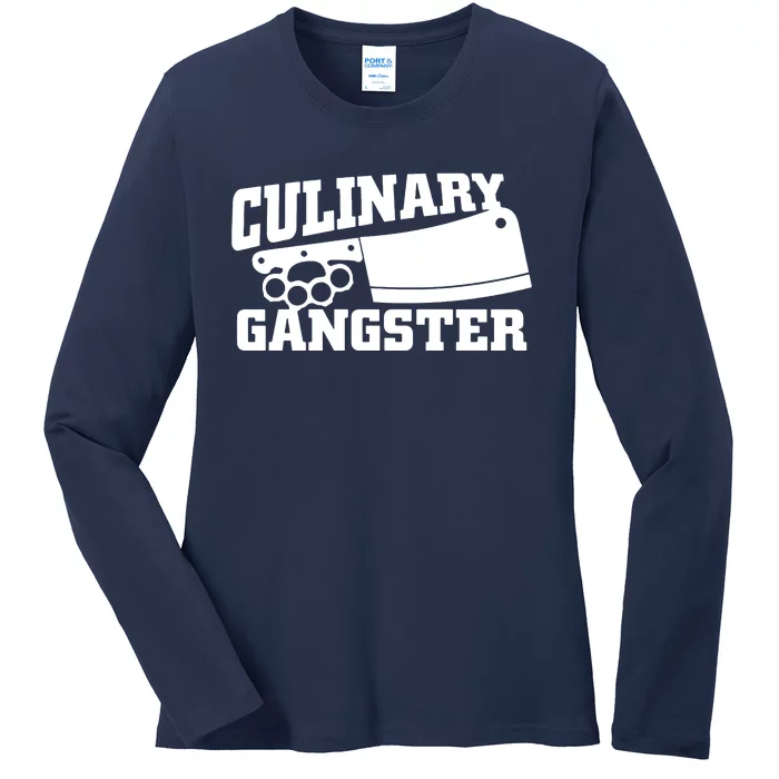 Culinary Gangster Ladies Long Sleeve Shirt