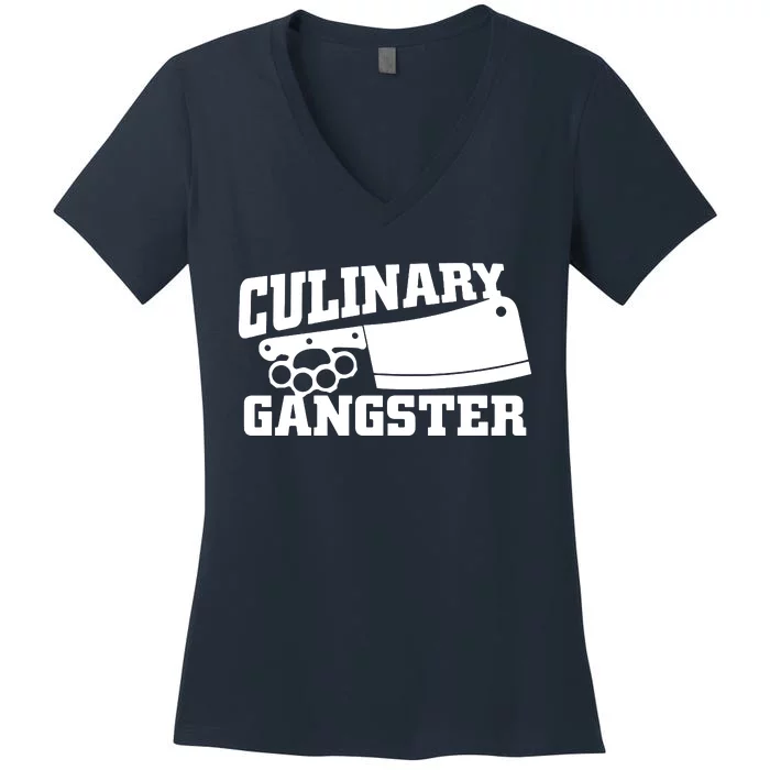 Culinary Gangster Women's V-Neck T-Shirt