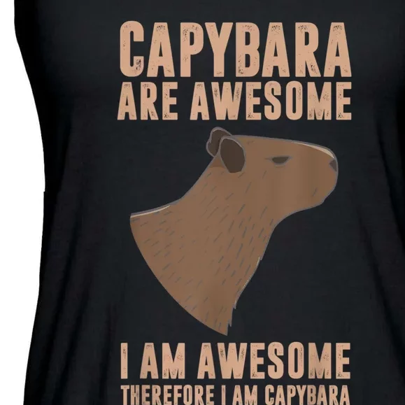 Capybara Gifts Capybara Are Awesome Cute And Lovely Animal Ladies Essential Flowy Tank