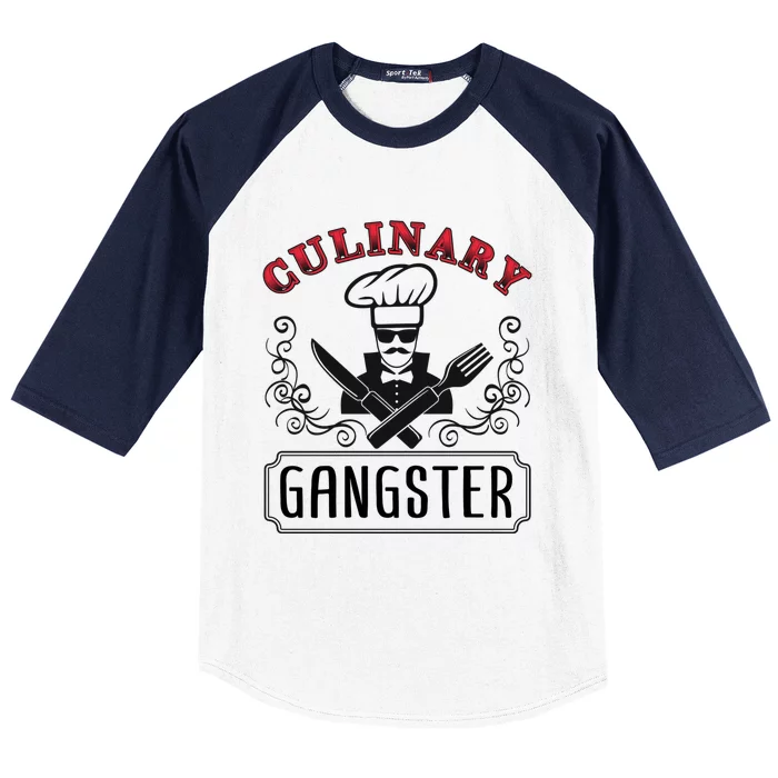 Culinary Gangster Cool Gift Baseball Sleeve Shirt