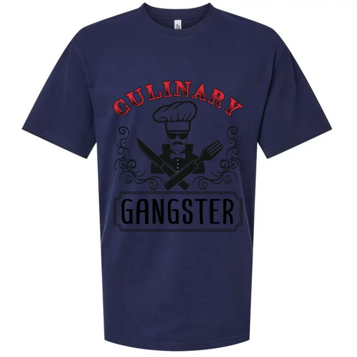 Culinary Gangster Cool Gift Sueded Cloud Jersey T-Shirt