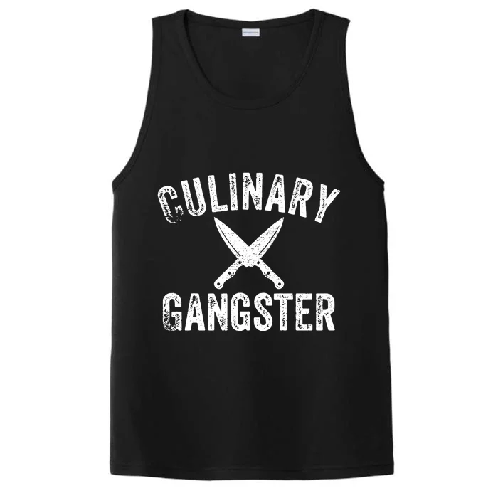 Culinary Gangster Cooking Themed Chefs Cooking Enthusiasts Performance Tank