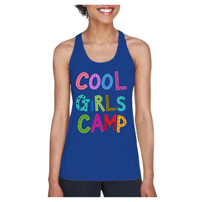 Cool Girl Camp Camping Lovers Girl Wo Women's Racerback Tank