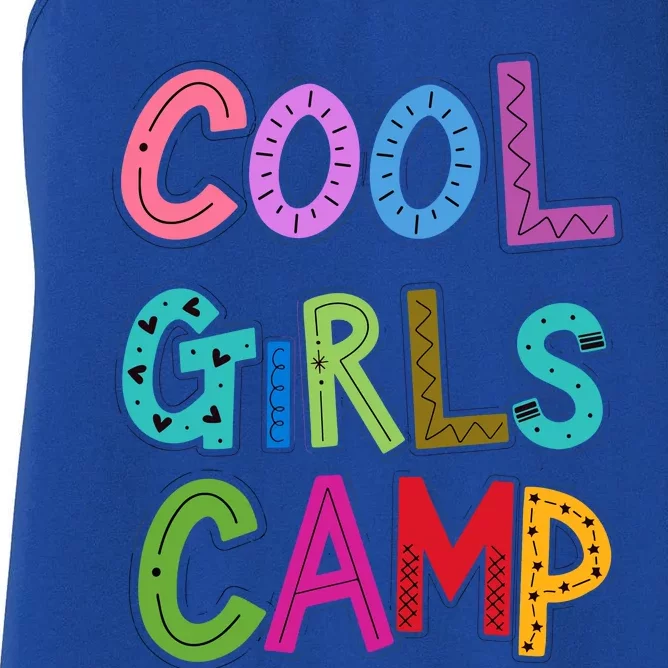 Cool Girl Camp Camping Lovers Girl Wo Women's Racerback Tank