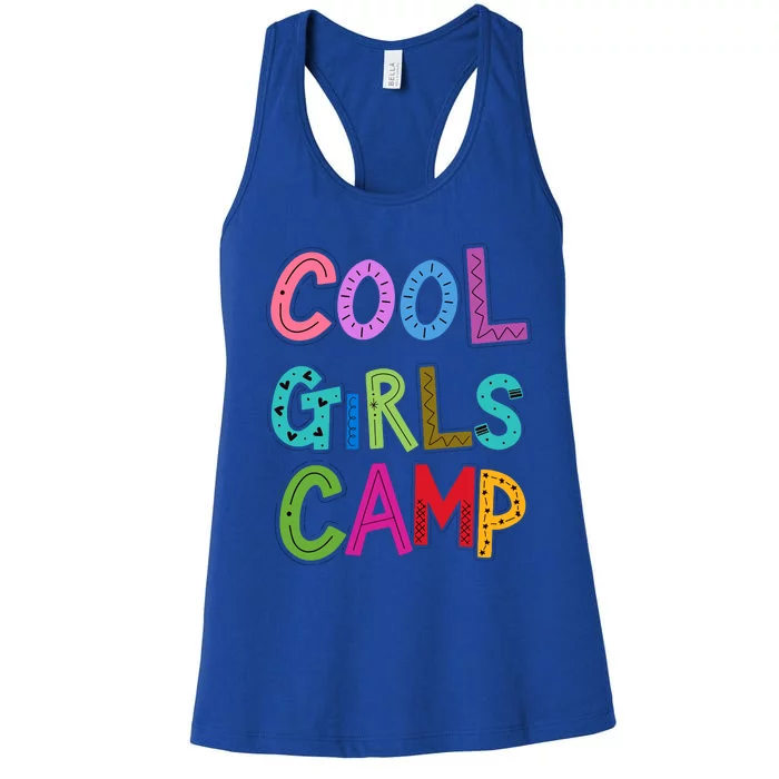 Cool Girl Camp Camping Lovers Girl Wo Women's Racerback Tank