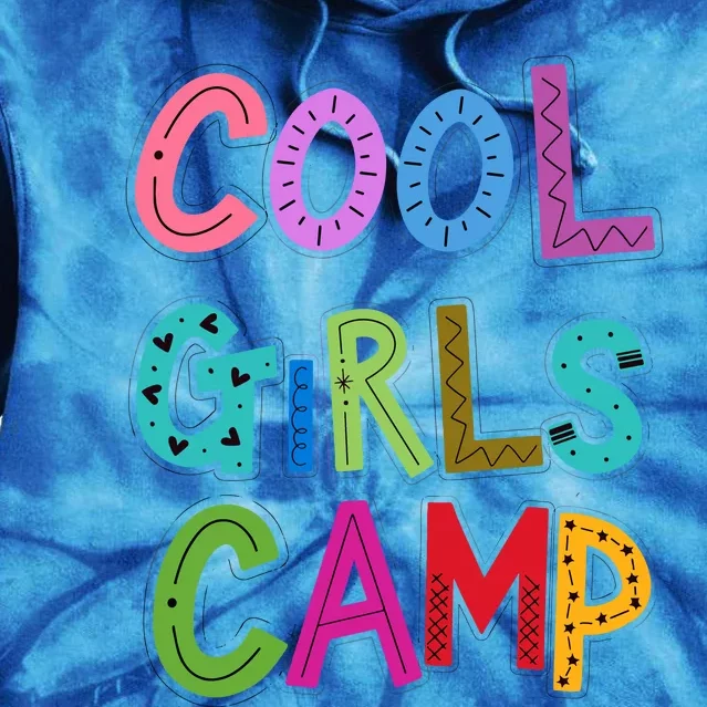 Cool Girl Camp Camping Lovers Girl Wo Tie Dye Hoodie