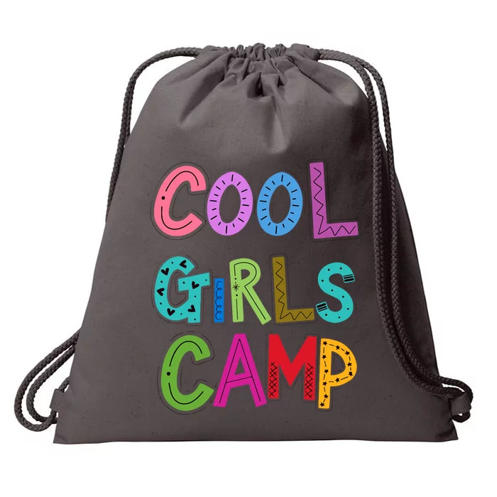 Cool Girl Camp Camping Lovers Girl Wo Drawstring Bag