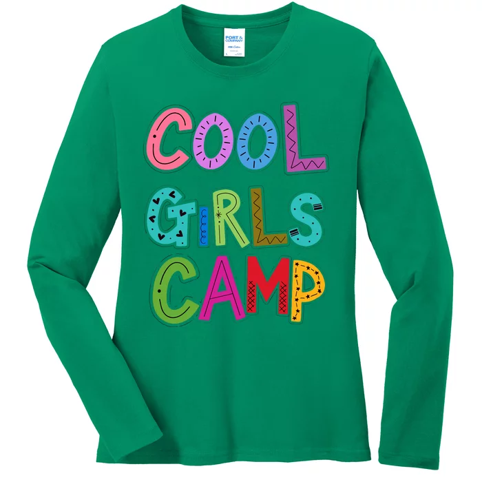 Cool Girl Camp Camping Lovers Girl Wo Ladies Long Sleeve Shirt