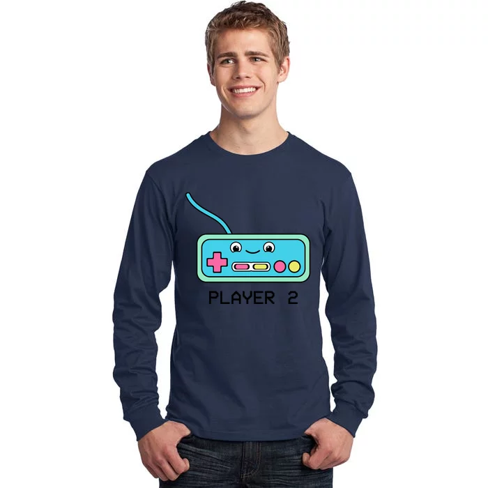 Cute Game Controller Kawaii Joystick Funny Gamer Boy Matching Gamer Couple Tall Long Sleeve T-Shirt