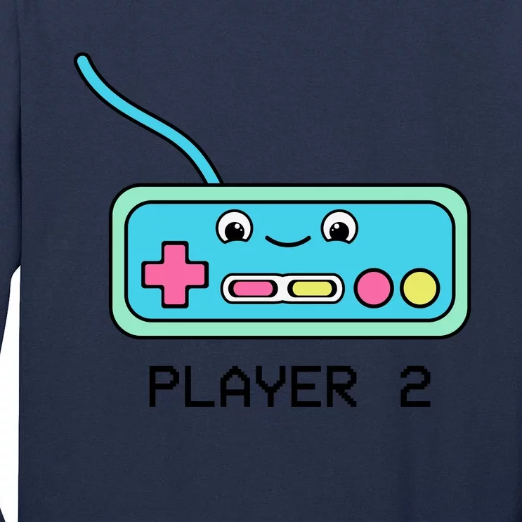 Cute Game Controller Kawaii Joystick Funny Gamer Boy Matching Gamer Couple Tall Long Sleeve T-Shirt