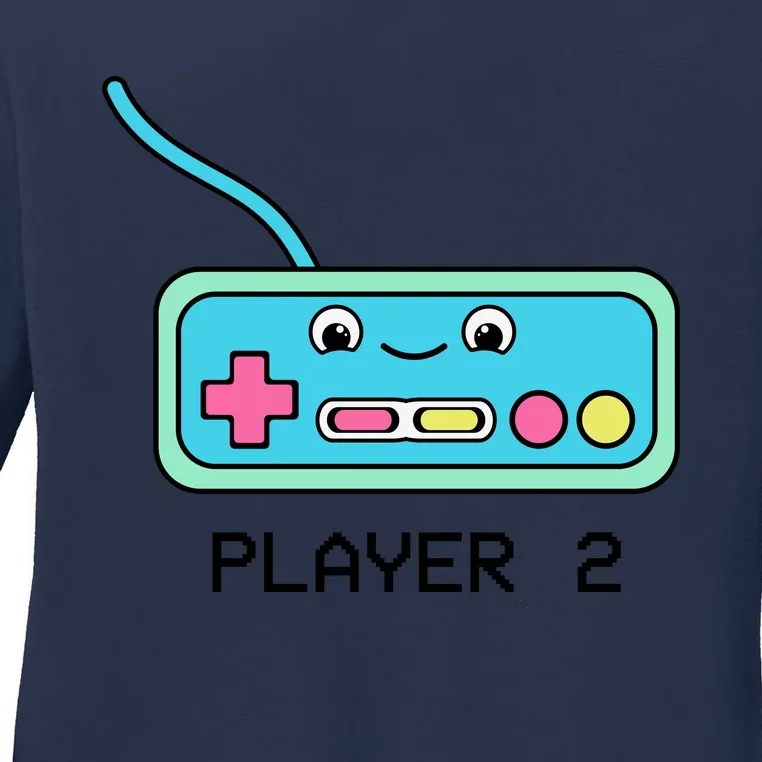 Cute Game Controller Kawaii Joystick Funny Gamer Boy Matching Gamer Couple Ladies Long Sleeve Shirt