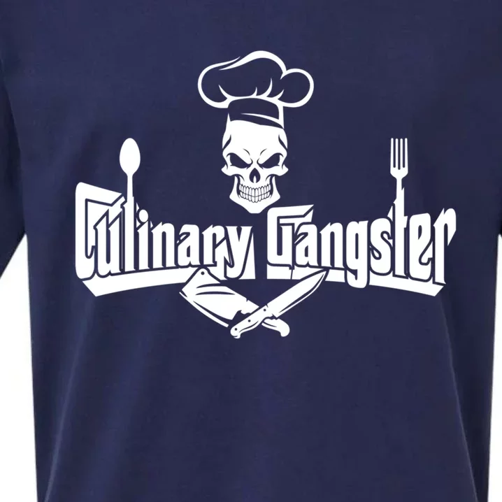 Culinary Gangster Chef Meaningful Gift Chef Gift Cooking Meaningful Gift Sueded Cloud Jersey T-Shirt