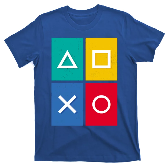 Colorful Gaming Controls Funny Game Day Cool Gamer Cool Gift T-Shirt