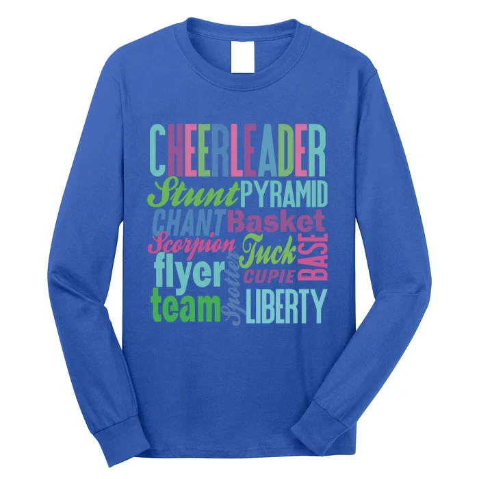 Cheerleader Gift Cheerleading Gift Cheer Teen Mom Long Sleeve Shirt