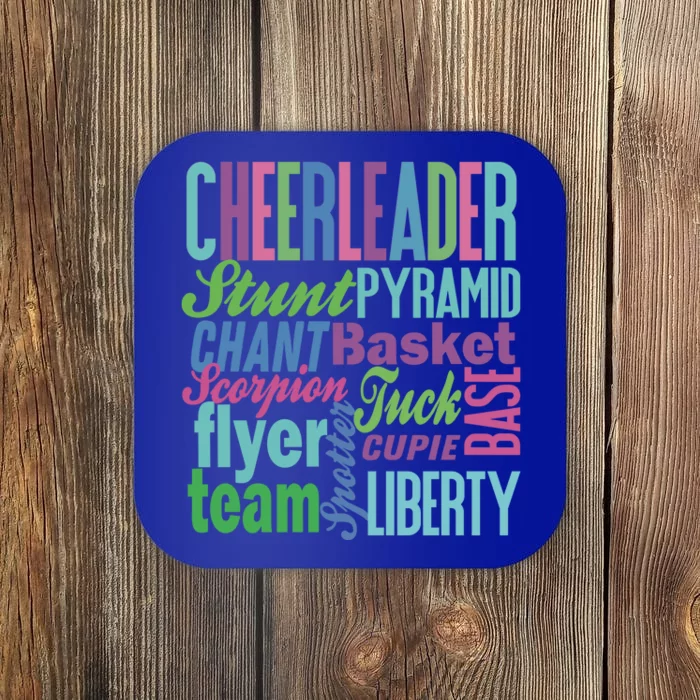 Cheerleader Gift Cheerleading Gift Cheer Teen Mom Coaster