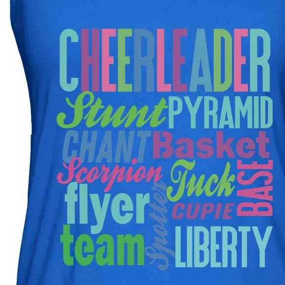 Cheerleader Gift Cheerleading Gift Cheer Teen Mom Ladies Essential Flowy Tank