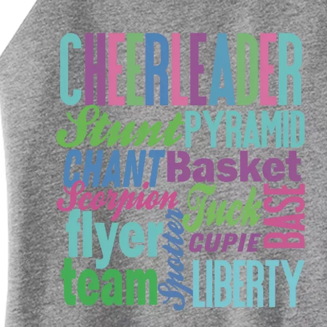 Cheerleader Gift Cheerleading Gift Cheer Teen Mom Women’s Perfect Tri Rocker Tank