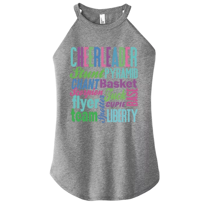 Cheerleader Gift Cheerleading Gift Cheer Teen Mom Women’s Perfect Tri Rocker Tank