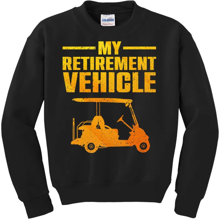 Cool Golf Cart Design For Wo Golfer Golf Cart Lover Kids Sweatshirt