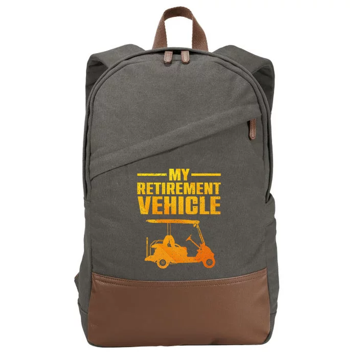 Cool Golf Cart Design For Wo Golfer Golf Cart Lover Cotton Canvas Backpack