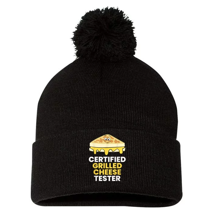 Certified Grilled Cheese Tester Pom Pom 12in Knit Beanie